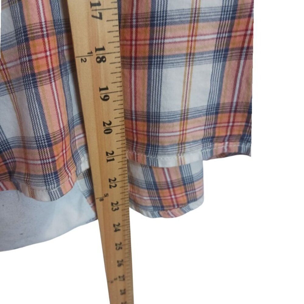 Aventura Women Plaid Button-Up Long-Sleeve Shirt Organic Cotton Multicolor Small - Picture 6 of 14